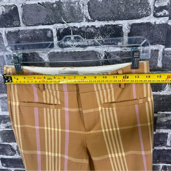 NWT Anthropologie Maeve Slim Kick-Flare plaid Pants - size 2 - Picture 12 of 16